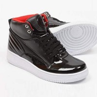 Sneakers-Homme-luxe-Fashion-black-red-noir-rouge-vernis-patent-Shiny-Men-style
